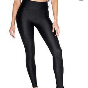 Black Nylon Tricot High Waist Legging